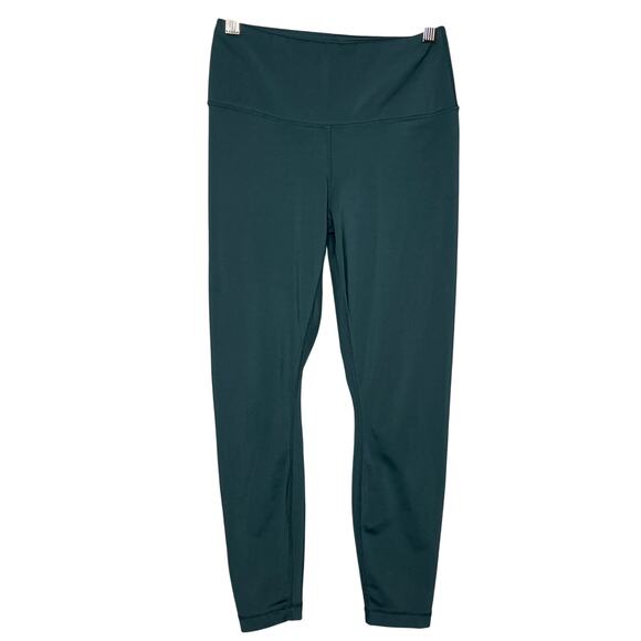 Yogalicious Lux Teal Green Crop Leggings Size Small - Picture 1 of 5